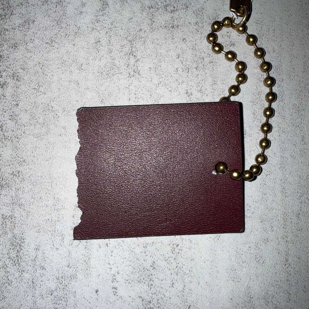 Coach Concert Ticket hangtag in Merlot - Picture 4 of 4